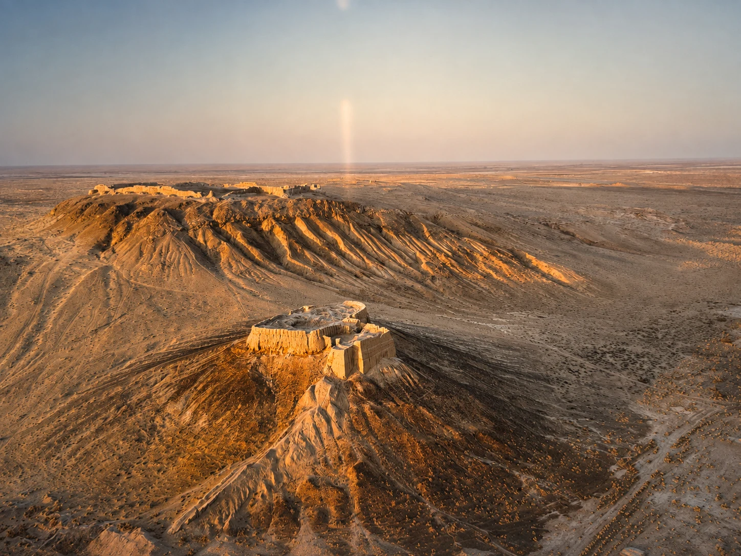 Ayaz Kala fortresses in the Kyzylkum Desert